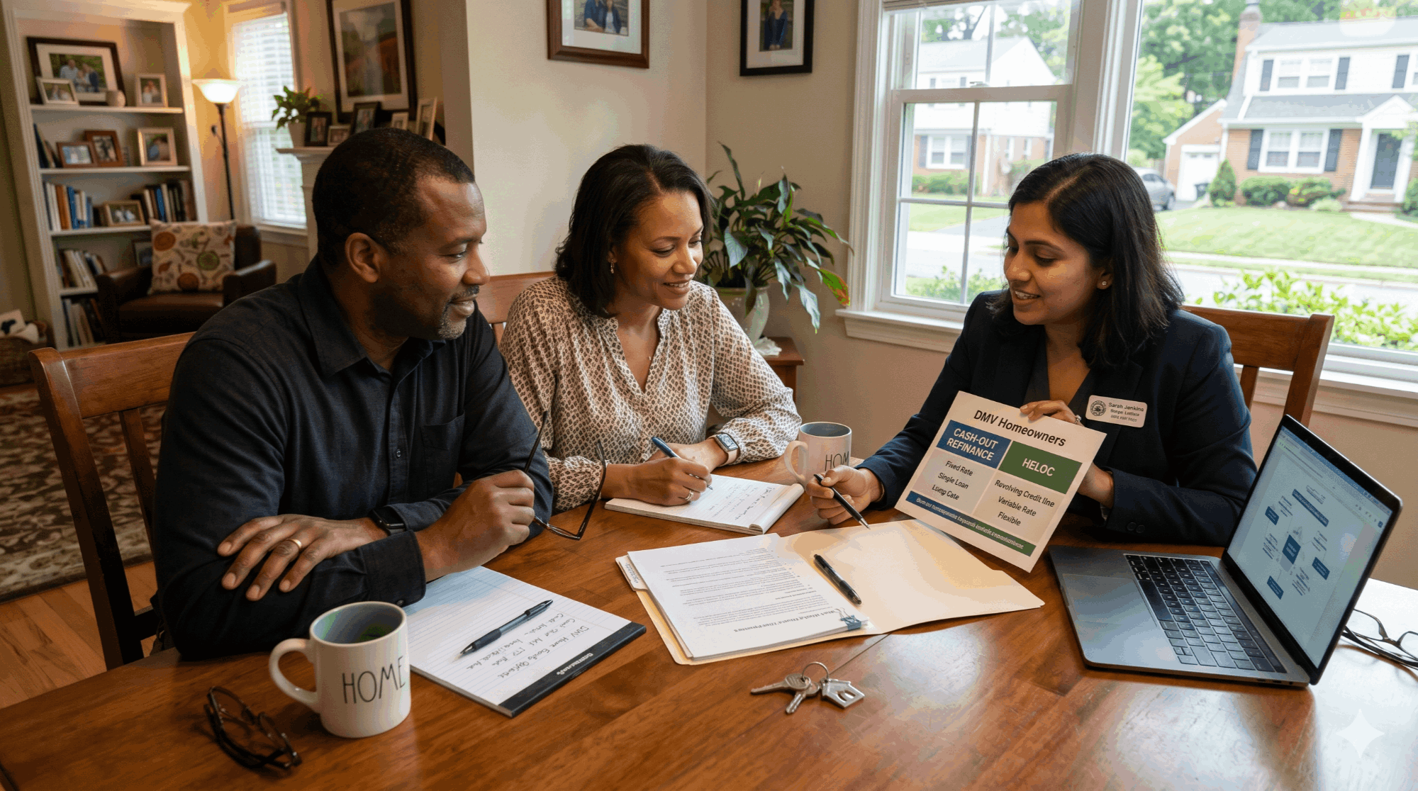 Cash-out refinance vs HELOC comparison for DMV homeowners in Virginia, Maryland, and Washington DC