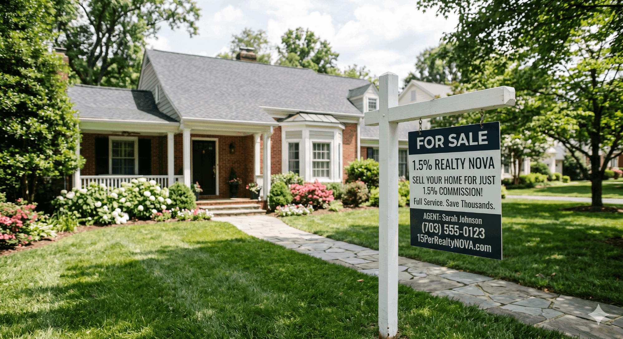 Sell your home in Northern Virginia for 1.5% commission