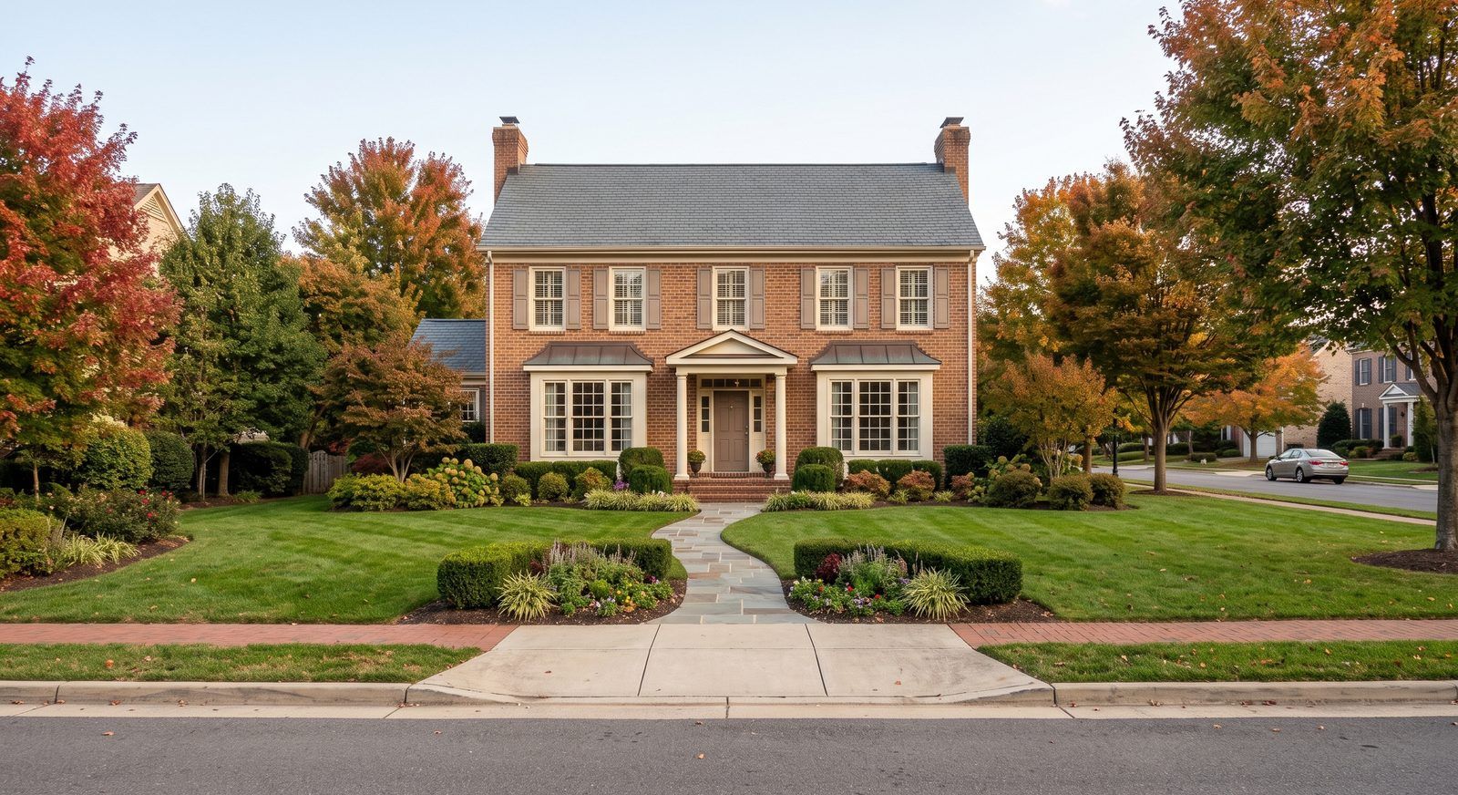 Brick colonial house at the $500,000 price point in Northern Virginia