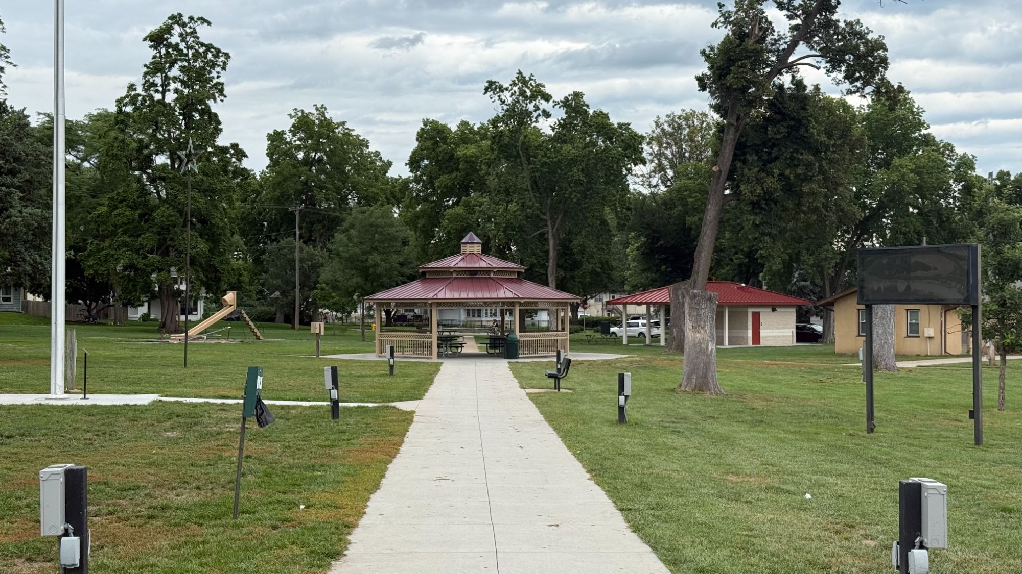 Washington Park in the historic Olde Towne district of Bellevue, NE