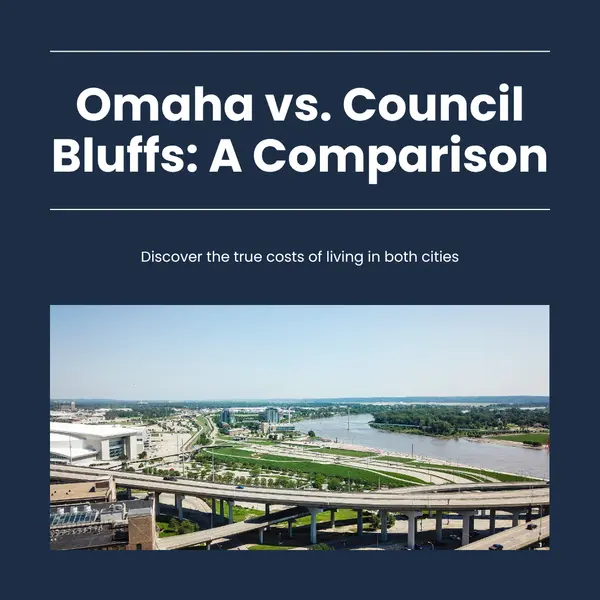 feature image of Omaha vs. Council Bluffs: What You'd Actually Pay