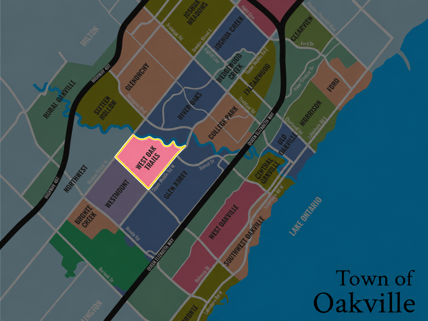 WEST OAK TRAILS MAP