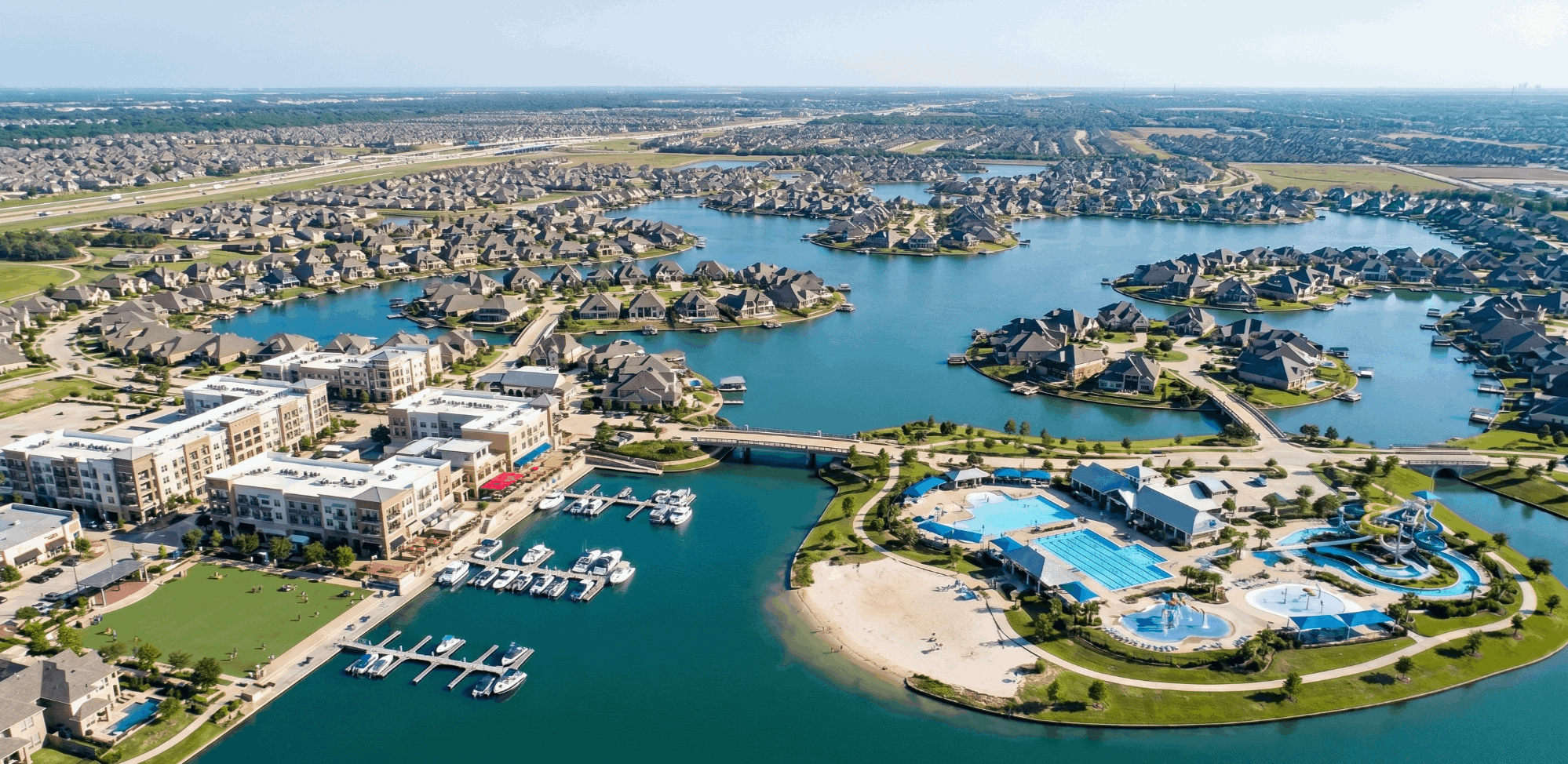 Towne Lake Cypress TX map and highway access