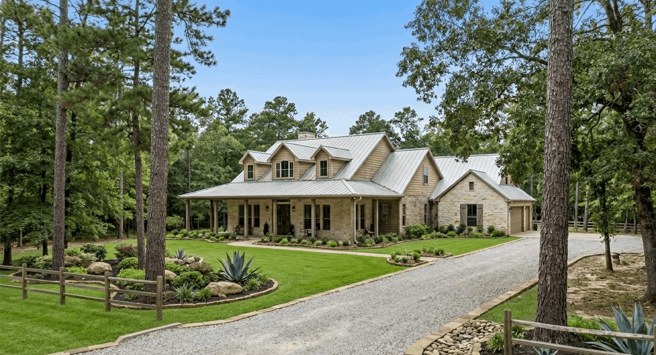 Clear Creek Forest homes Magnolia TX