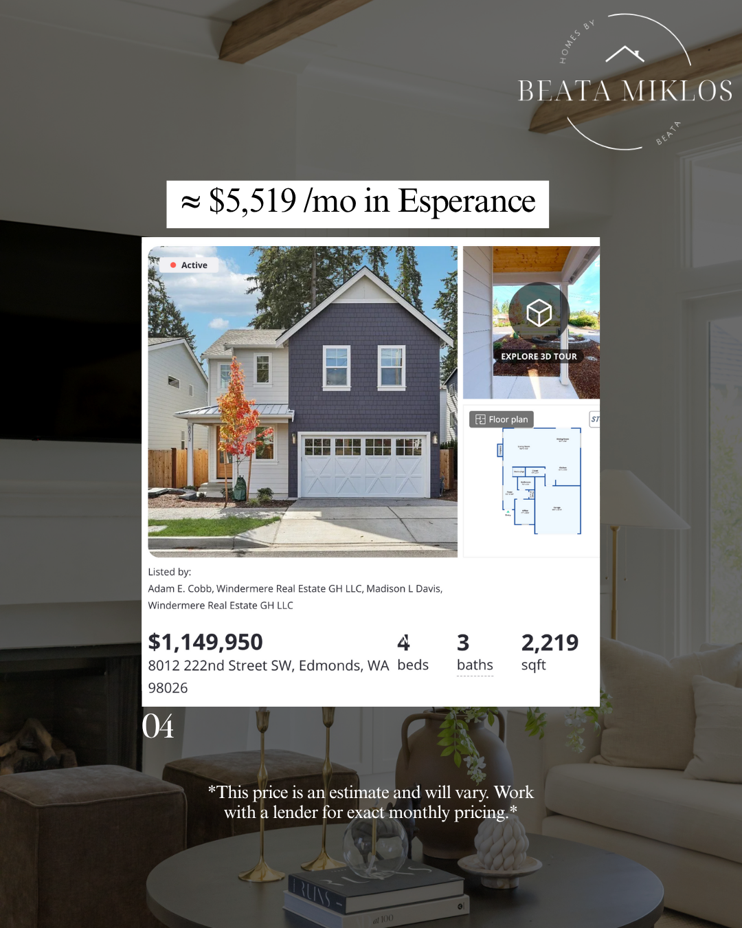 Homes By Beata Edmonds Home For Sale Beata Miklos