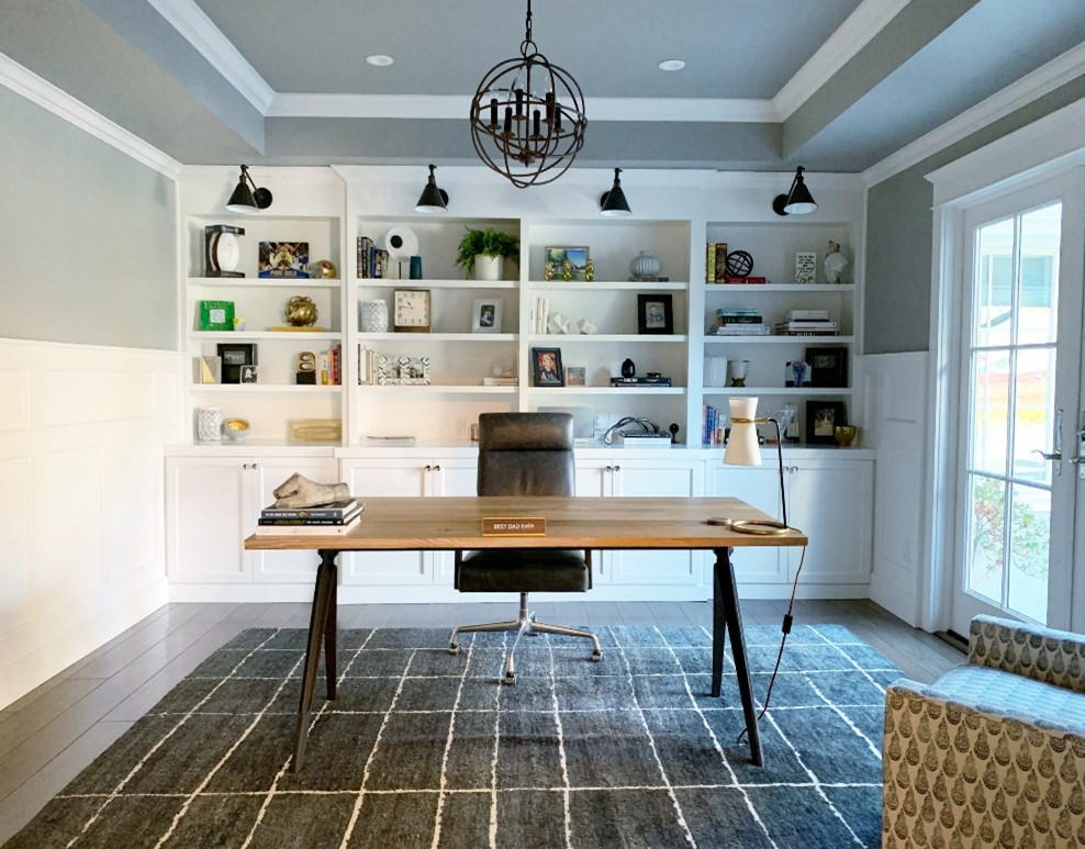 Organized home office and efficient storage solutions