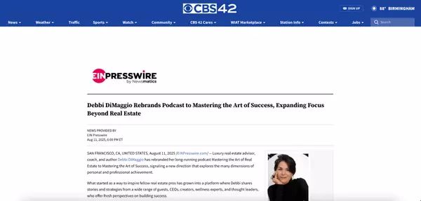 Debbi DiMaggio Rebrands Podcast to Mastering the Art of Success, Expanding Focus Beyond Real Estate