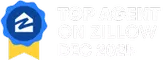 Top Agent in Zillow Logo -White