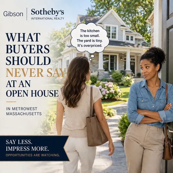 What Buyers Should Never Say at an Open House in MetroWest Massachusetts