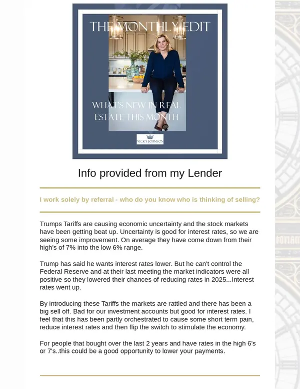 Nickys Newsletter March 2025,Nicky Johnson