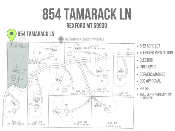 854 Tamarack LN, Rexford, MT 59930
