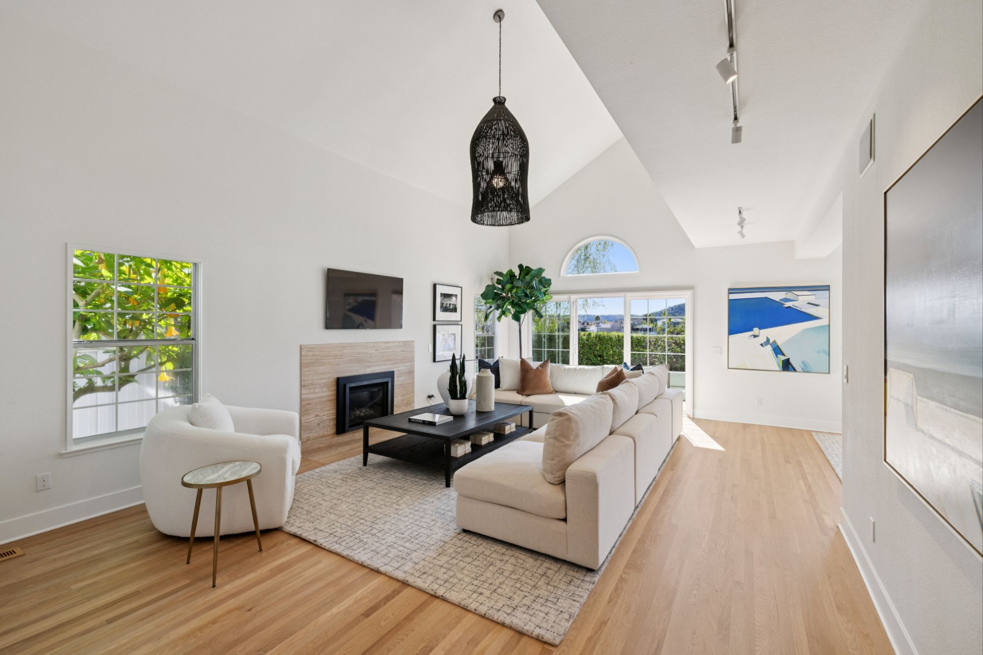 White Large Living Room