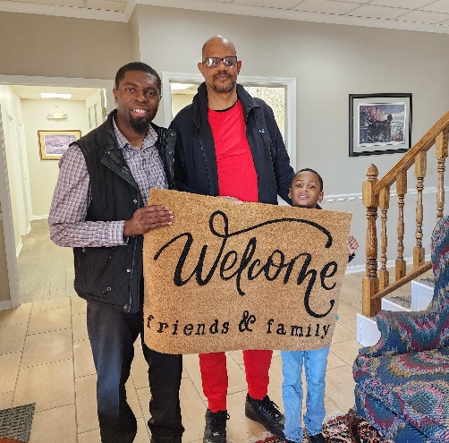 Lamar with clients