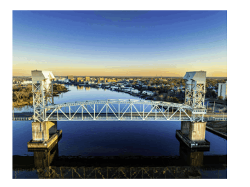 Downtown Wilmington bridge over the Cape Fear River