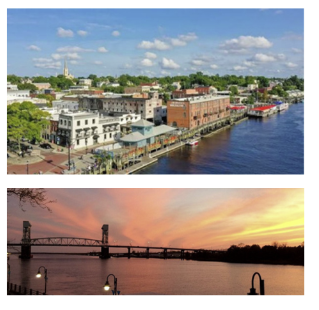 Downtown Wilmington and Cape Fear River