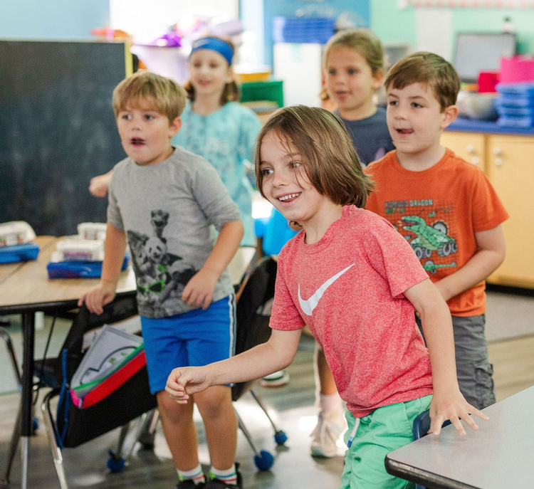 Children in classroom