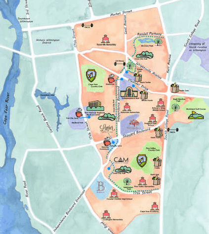 Midtown Wilmington Area Map