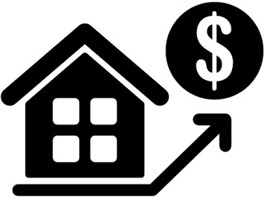 Real estate market icon