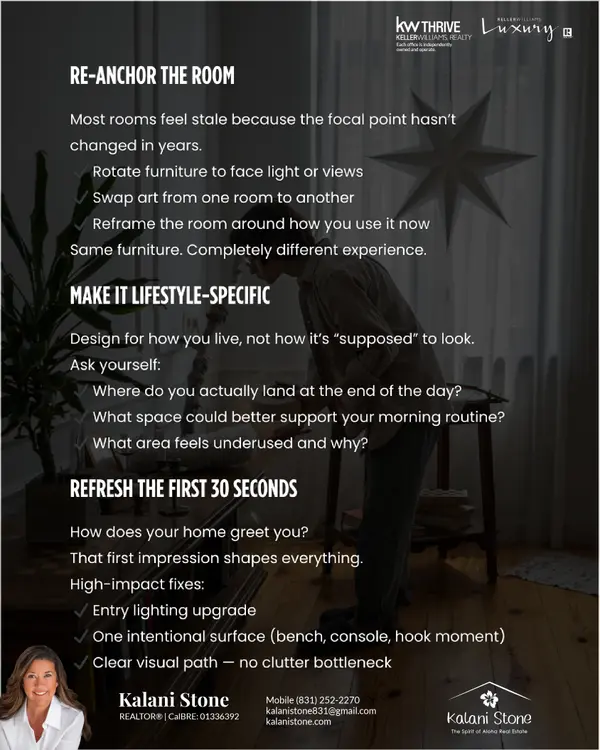 When Your Home No Longer Fits: Small Changes That Make a Big Impact,Kalani Stone