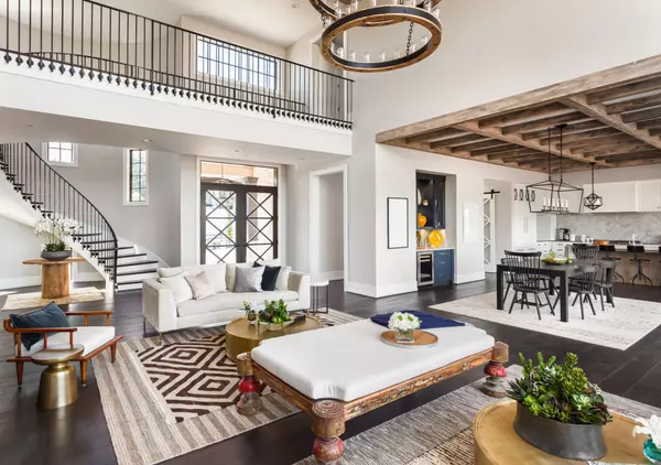 Stunning living room interior panorama