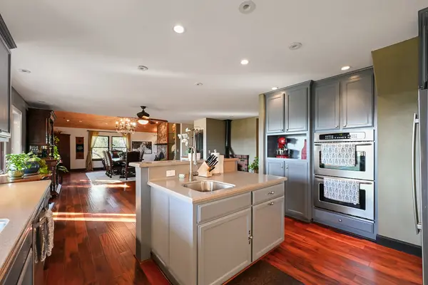 Well designed functional kitchen with double ovens and additional sink in the island  18921 Timber Point Road, Hidden Valley Lake, CA 95467