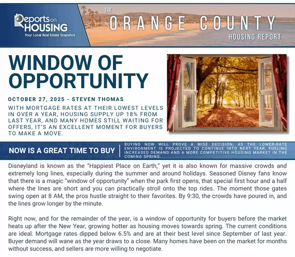 OC Housing Update: Window of Opportunity,Jordan & Kayleigh Bennett