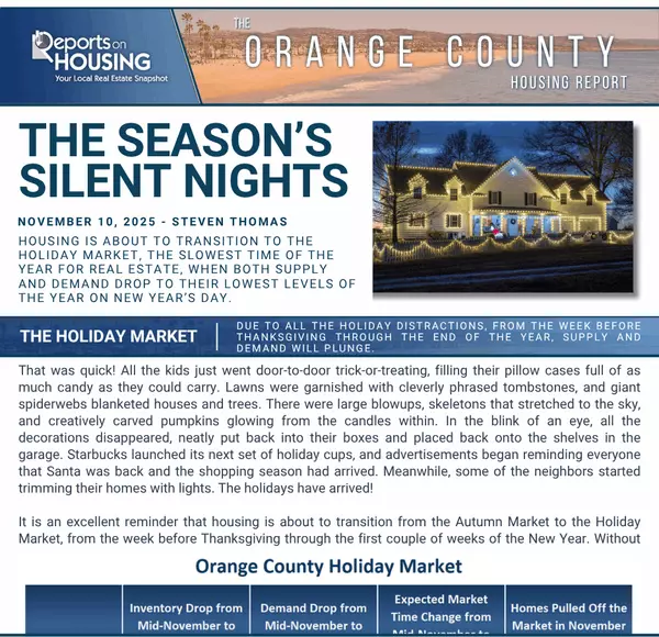 Orange County housing report: The Season's Silent Night,Jordan & Kayleigh Bennett
