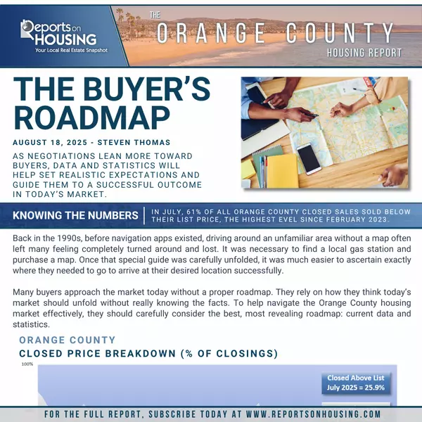 MidAugust OC housing update: A Buyers Roadmap.