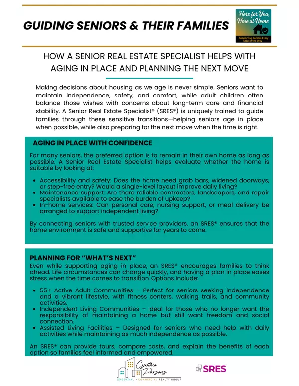 Guiding Seniors and Families