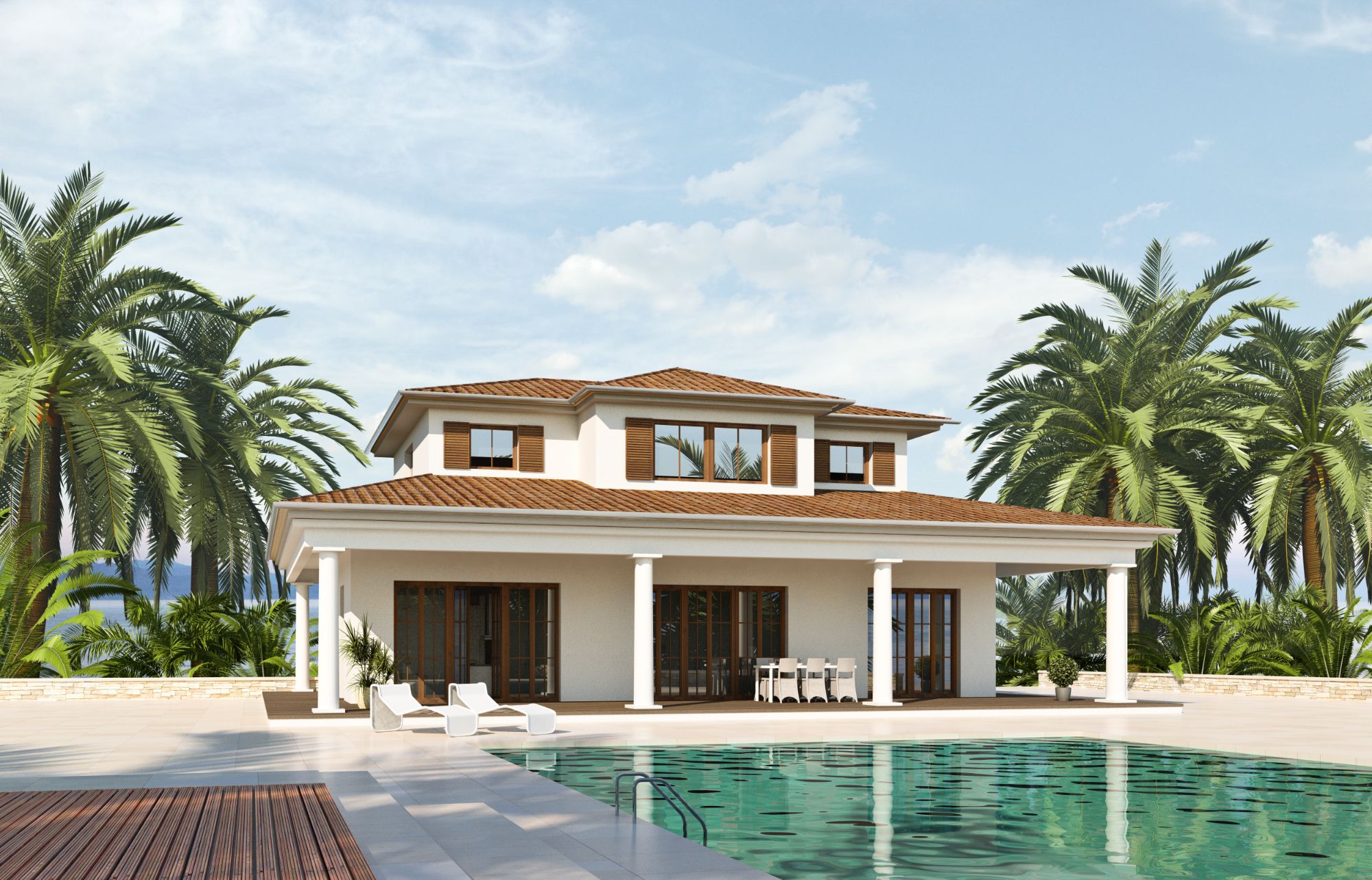 Custom outdoor living area