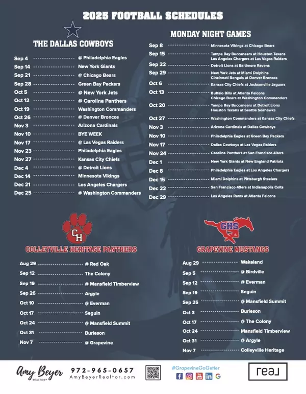 GC ISD Football Schedules 2025-26