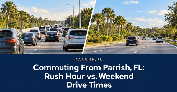 Commuting From Parrish, FL: Rush Hour vs. Weekend Drive Times
