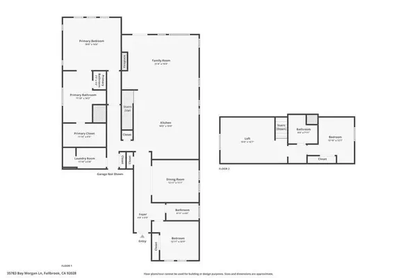 Fallbrook CA – floor plan of home in Horse Creek Ridge community