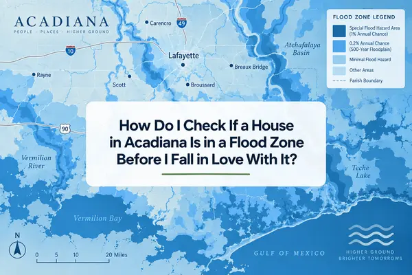 How Do I Check If a House in Acadiana Is in a Flood Zone Before I Fall in Love With It?,Alyson Finch