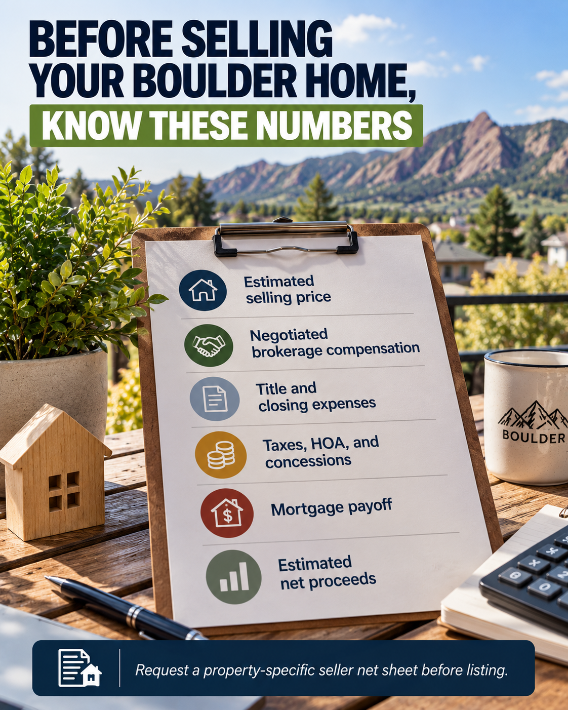Checklist of financial information Boulder sellers need before listing their home