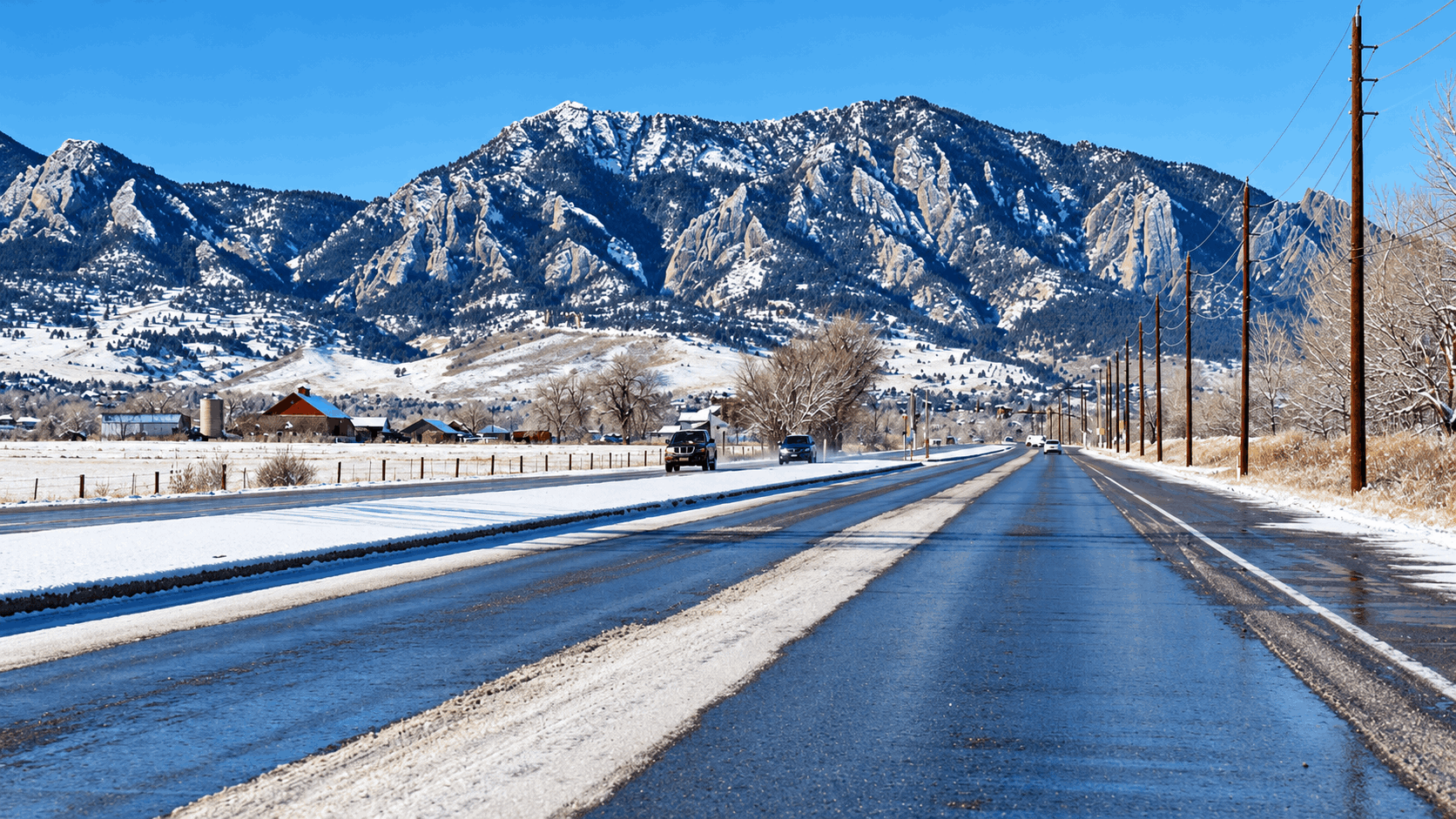 View from South Boulder Road illustrating the distinction between Boulder city and Boulder County properties