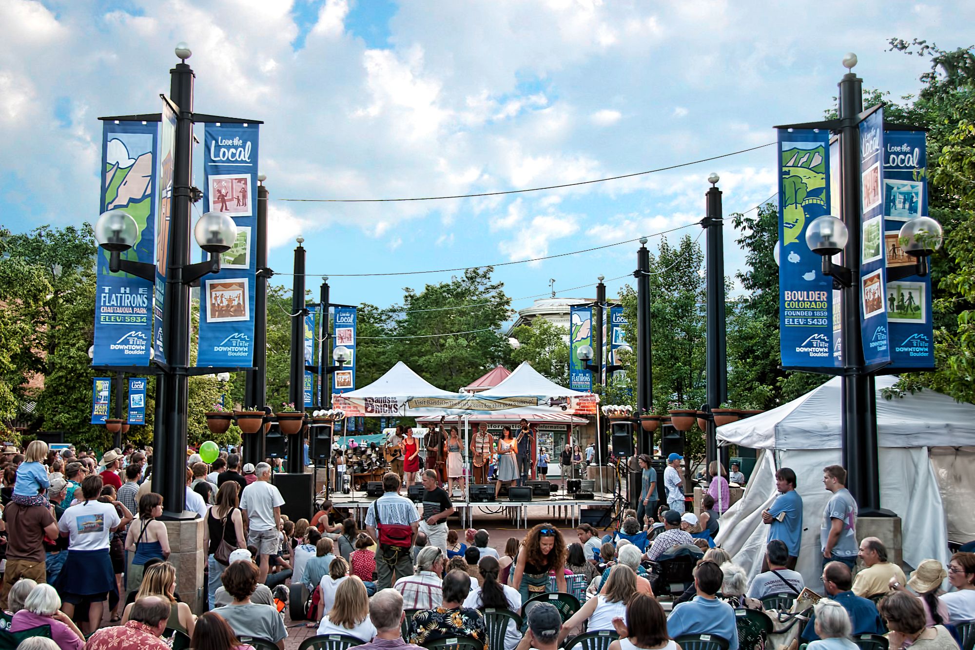 Community event on Pearl Street Mall in Boulder, Colorado, showcasing vibrant downtown living and the Boulder lifestyle.
