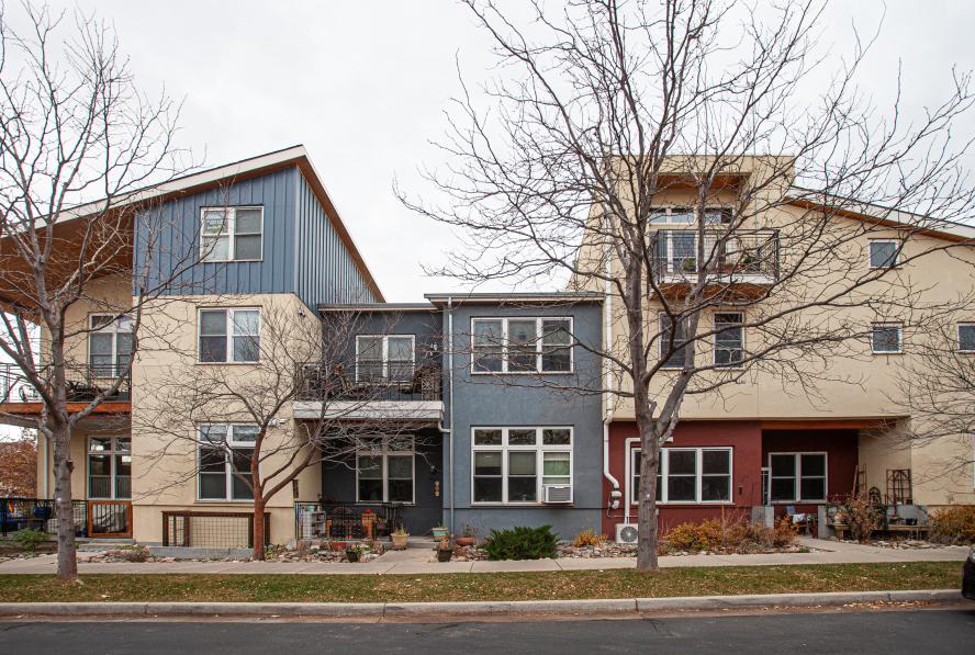 Modern townhomes in Boulder, Colorado, showcasing contemporary design and Boulder residential living.