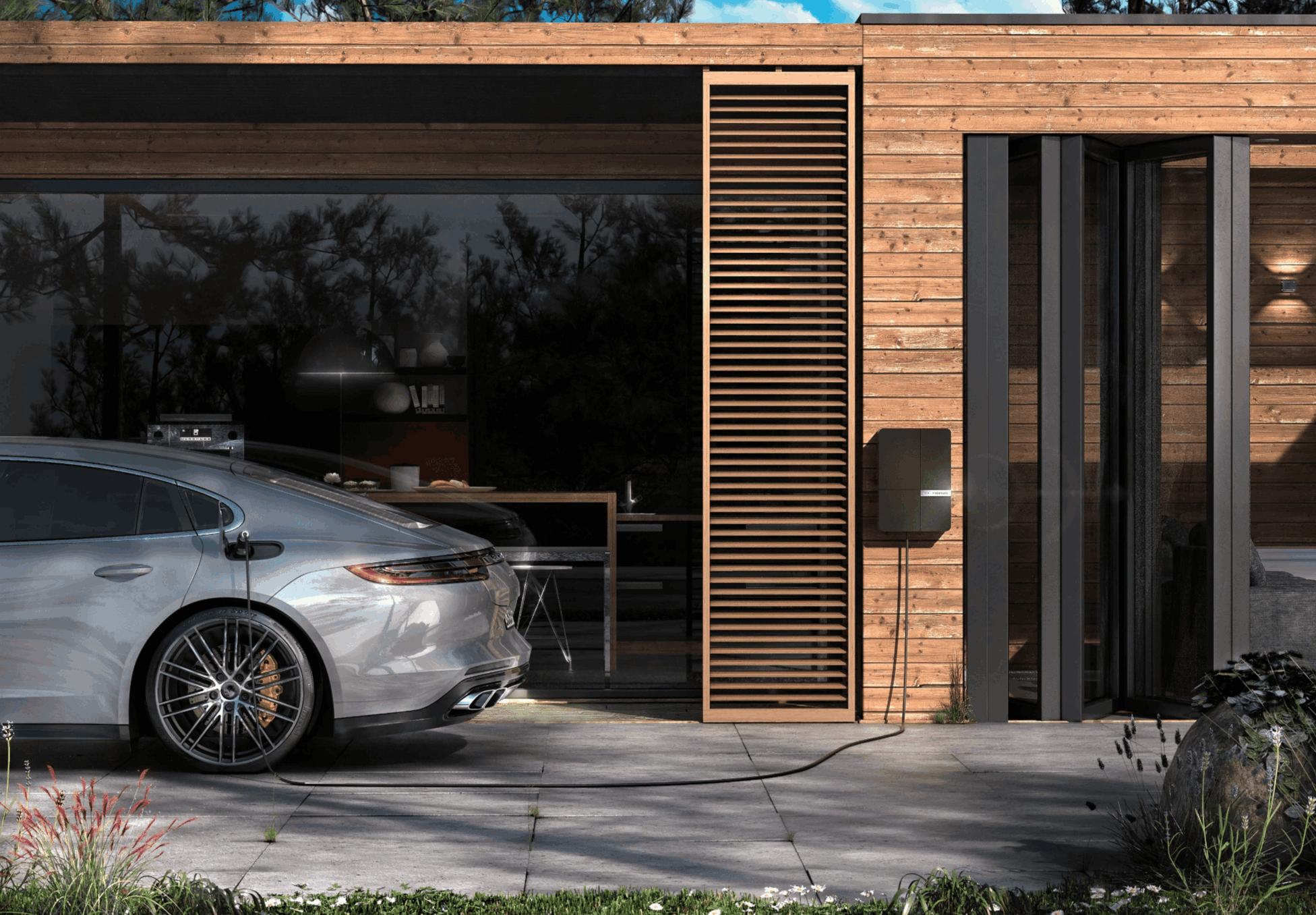 Home EV charger in Boulder reflecting the city’s long-running EV-ready requirements.