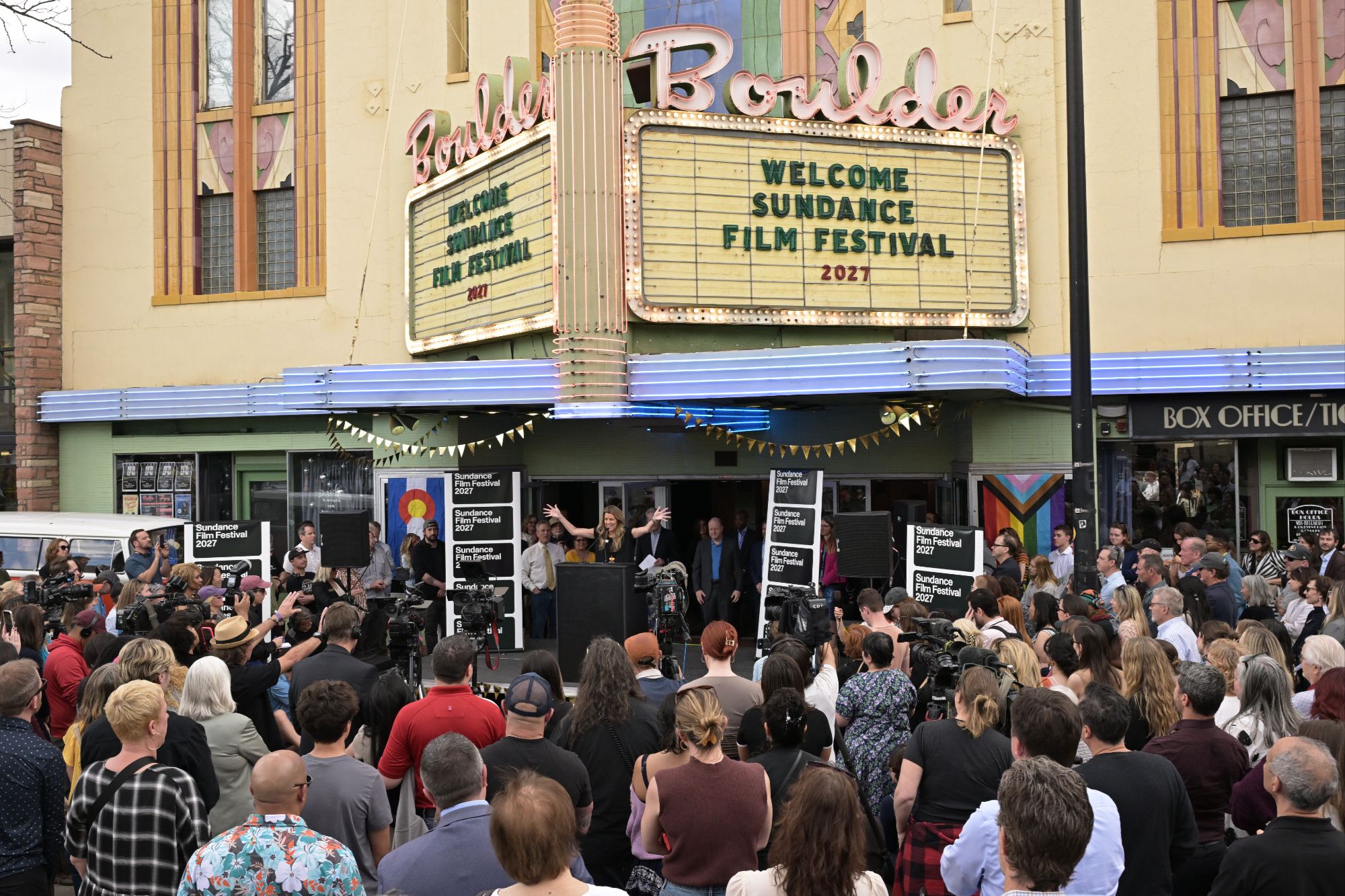 Audience turnout at the Boulder International Film Festival showing Boulder's growing film culture.
