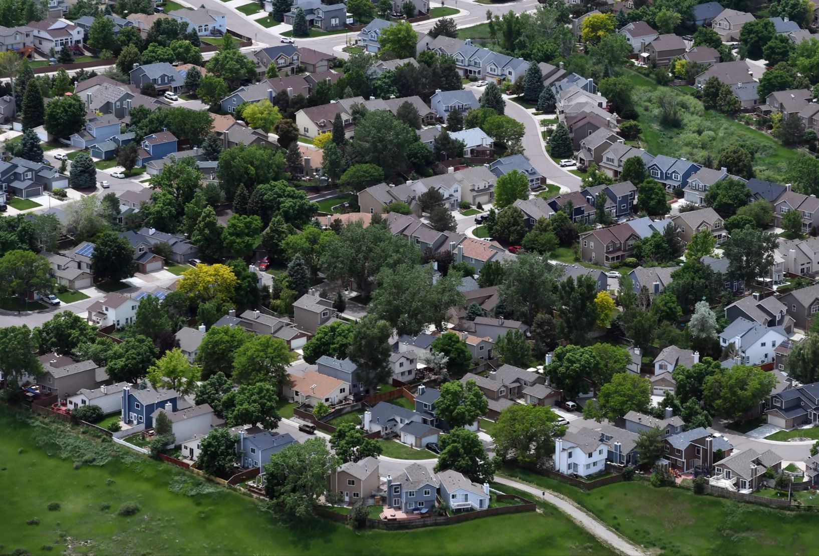 Boulder, Colorado aerial view showing neighborhoods where probate and trust sale homes may be listed.