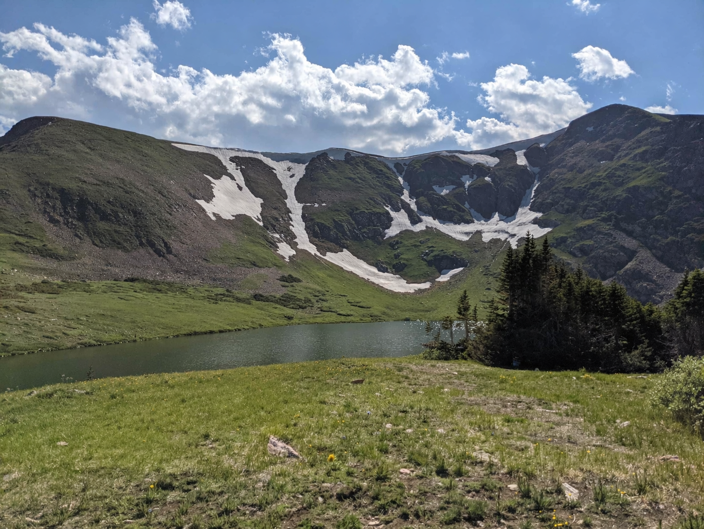James Peak trail near Boulder, Colorado, with alpine tundra and wide Continental Divide views.