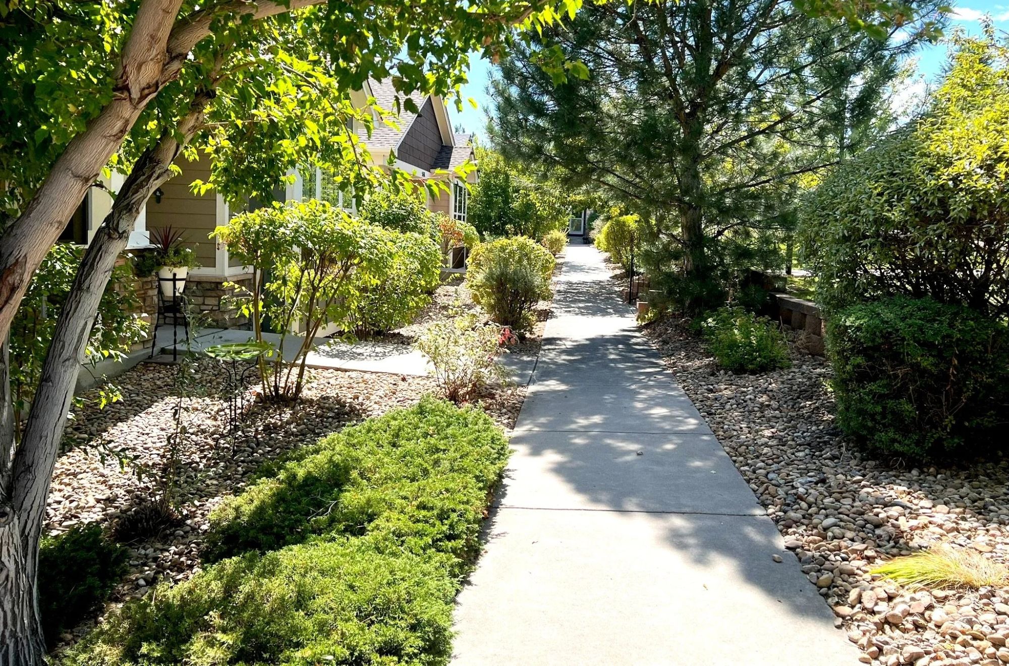 Boulder HOA fees for townhome community landscaping and exterior maintenance.