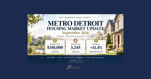 Metro Detroit Housing Market Update: September 2026