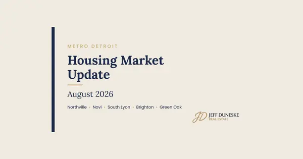 Metro Detroit Housing Market Update: August 2026