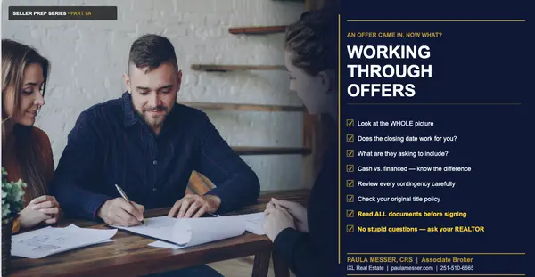 Working Through Offers
