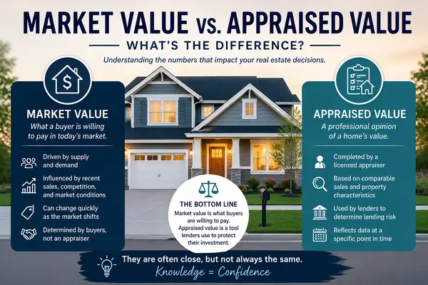 Market Value vs. Appraised Value: What's the Difference?,Graham Allen