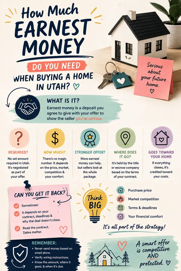 How Much Earnest Money Do You Need When Buying a Home in Utah?