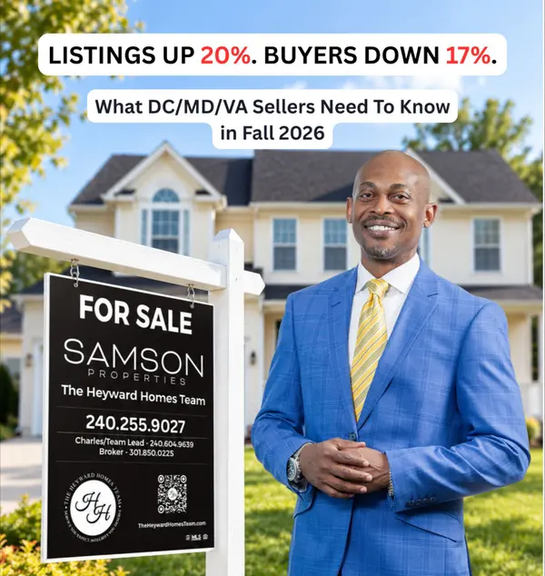 Is the DC/MD/VA housing market slowing down? What sellers need to know this fall,Charles C. Heyward, Jr.