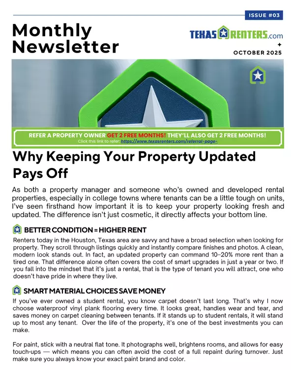 Why Keeping Your Property Updated Pays Off 